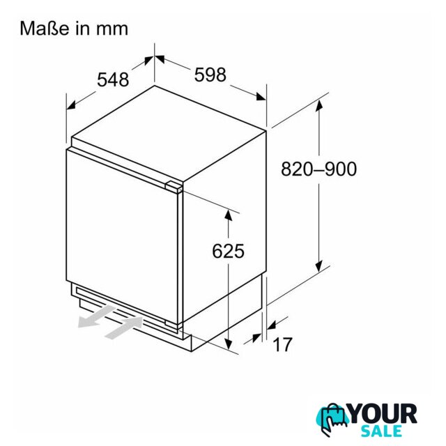 Мини-холодильник Bosch Serie 4 KUL22VFD0 - Изображение №6 — Интернет-магазин Your Sale