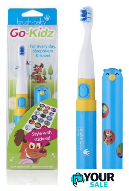 Электрическая зубная щетка Brush-Baby Go-Kidz Travel (синий) - Изображение №1 — Интернет-магазин Your Sale