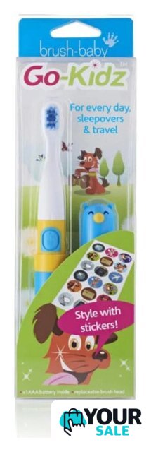 Электрическая зубная щетка Brush-Baby Go-Kidz Travel (синий) - Изображение №3 — Интернет-магазин Your Sale