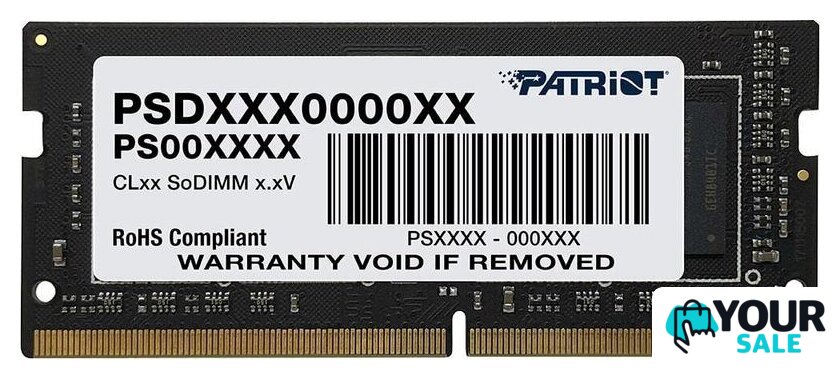 Оперативная память Patriot Signature Line 16GB DDR4 SODIMM PC4-25600 PSD416G320081S - Изображение №1 — Интернет-магазин Your Sale