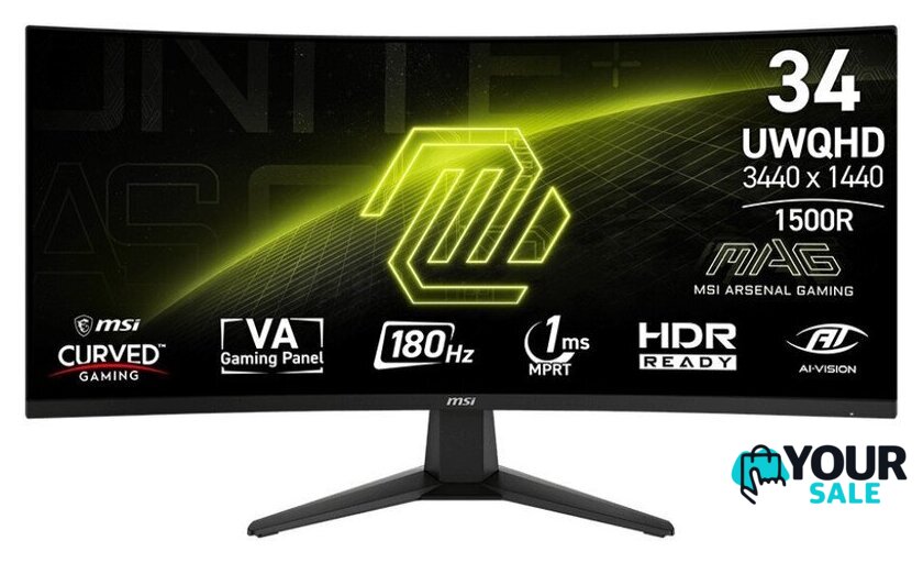 Игровой монитор MSI MAG 346CQ - Изображение №1 — Интернет-магазин Your Sale