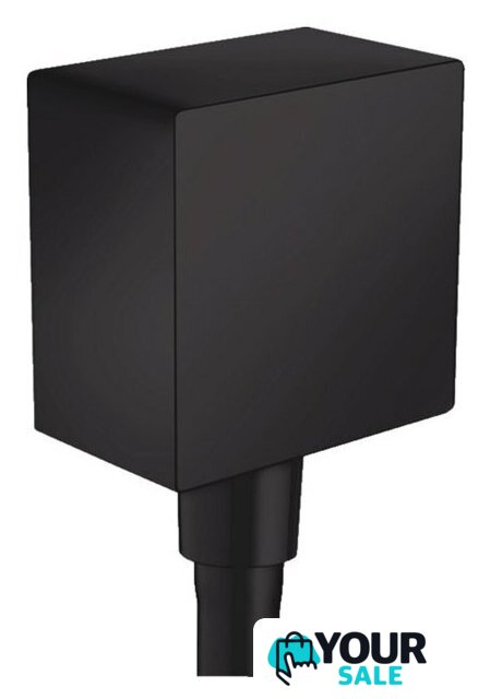 Шланговое подключение Hansgrohe FixFit Square 26455670 (черный матовый) - Изображение №1 — Интернет-магазин Your Sale