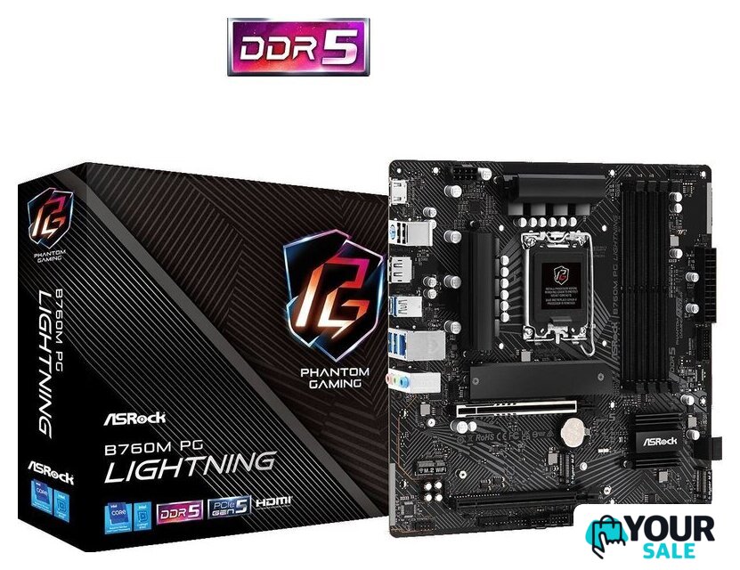 Материнская плата ASRock B760M PG Lightning - Изображение №6 — Интернет-магазин Your Sale