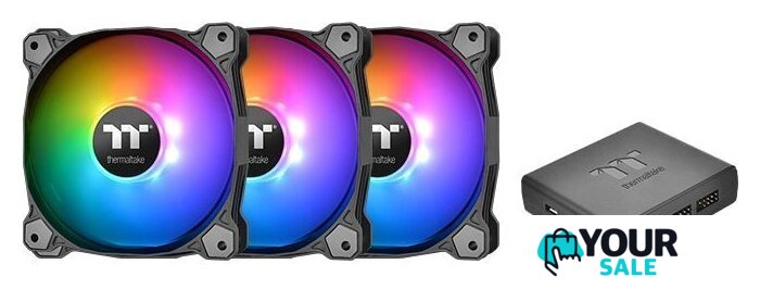 Набор вентиляторов Thermaltake Pure Plus 12 RGB TT Premium Edition CL-F063-PL12SW-A - Изображение №1 — Интернет-магазин Your Sale