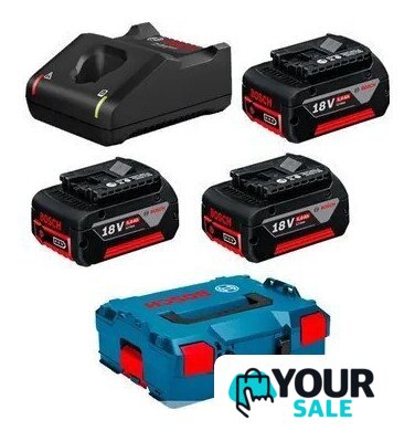 Аккумулятор с зарядным устройством Bosch 0615990L3T (18В/3x5 Ah + 18В + кейс) - Изображение №1 — Интернет-магазин Your Sale