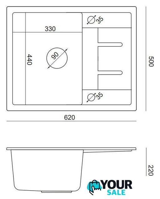 Кухонная мойка Quadron HB8210U5-C1_P2O - Изображение №6 — Интернет-магазин Your Sale