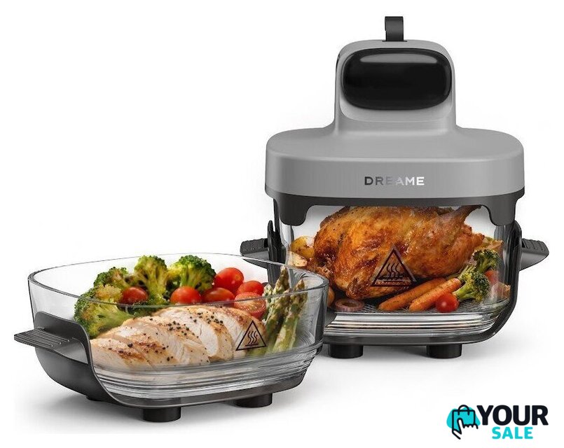 Аэрогриль (аэрофритюрница) Dreame Air Fryer PT60 (серый) - Изображение №1 — Интернет-магазин Your Sale
