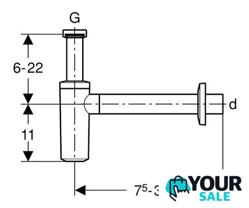 Сифон Geberit 151.035.11.1 - Изображение №2 — Интернет-магазин Your Sale