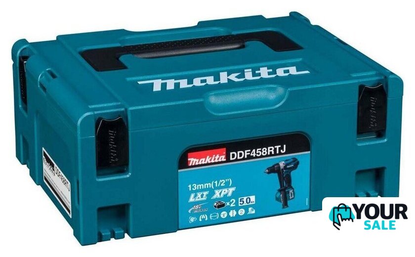 Дрель-шуруповерт Makita DDF458RTJ (с 2-мя АКБ, кейс) - Изображение №4 — Интернет-магазин Your Sale