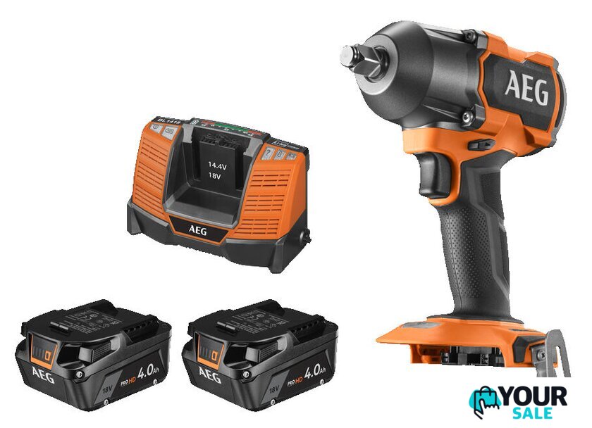 Гайковерт AEG Powertools BSS18MTF12BL-402C 4935479664 (с 2-мя АКБ, кейс) - Изображение №1 — Интернет-магазин Your Sale