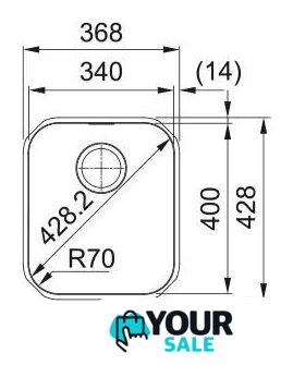 Кухонная мойка Franke Smart SRX 110-34 122.0739.166 (нержавеющая сталь) - Изображение №2 — Интернет-магазин Your Sale