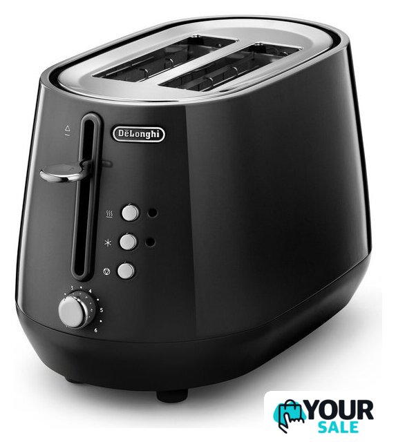 Тостер DeLonghi Eclettica CTY2103.BK - Изображение №1 — Интернет-магазин Your Sale