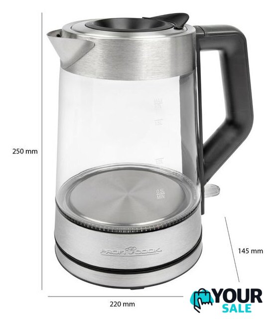 Электрический чайник ProfiCook PC-WKS 1190 G - Изображение №11 — Интернет-магазин Your Sale