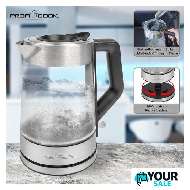 Электрический чайник ProfiCook PC-WKS 1190 G - Изображение №9 — Интернет-магазин Your Sale