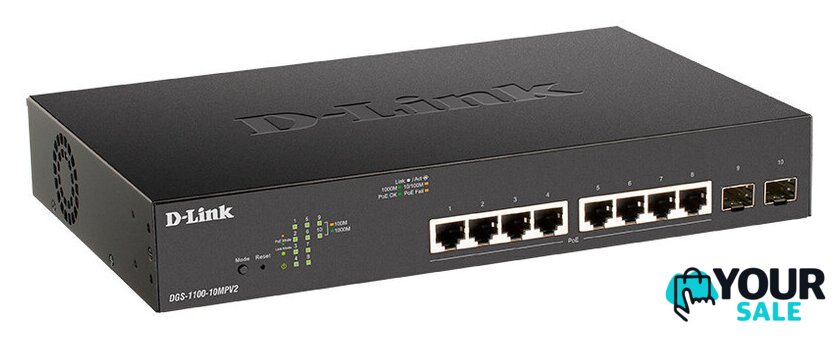 Управляемый коммутатор 2-го уровня D-Link DGS-1100-10MPV2/A3A - Изображение №1 — Интернет-магазин Your Sale