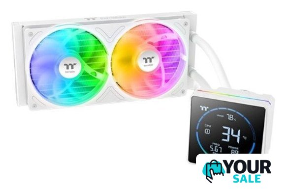 Система жидкостного охлаждения для процессора Thermaltake TH240-S V3 ARGB Sync Snow Edition CL-W471-PL12SW-A - Изображение №1 — Интернет-магазин Your Sale