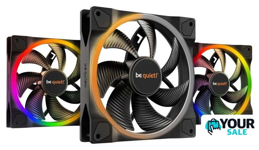 Комплект вентиляторов для корпуса с контроллером be quiet! Light Wings 140mm PWM High-Speed Triple-Pack BL079 - Изображение №1 — Интернет-магазин Your Sale