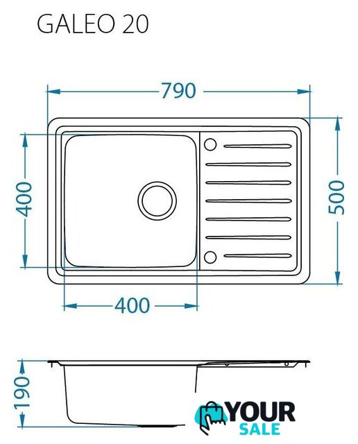 Кухонная мойка Alveus Galeo 20 1128553 - Изображение №2 — Интернет-магазин Your Sale