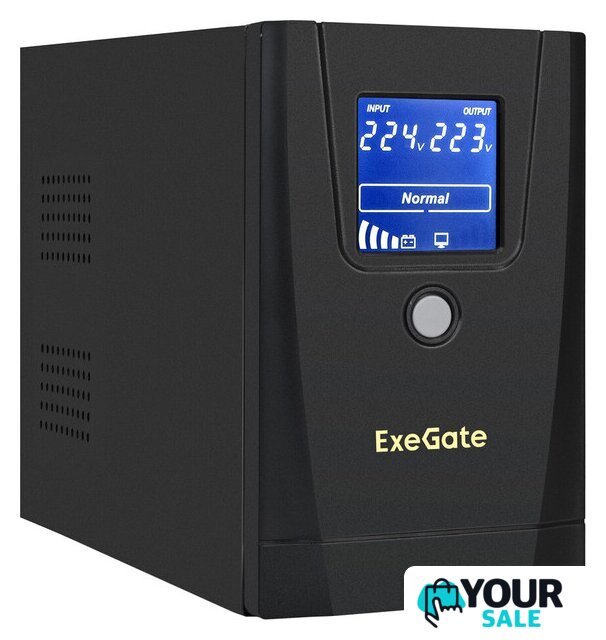 Источник бесперебойного питания ExeGate SpecialPro Smart LLB-1000.LCD.AVR.1SH.2C13.RJ.USB EX292788RUS - Изображение №1 — Интернет-магазин Your Sale