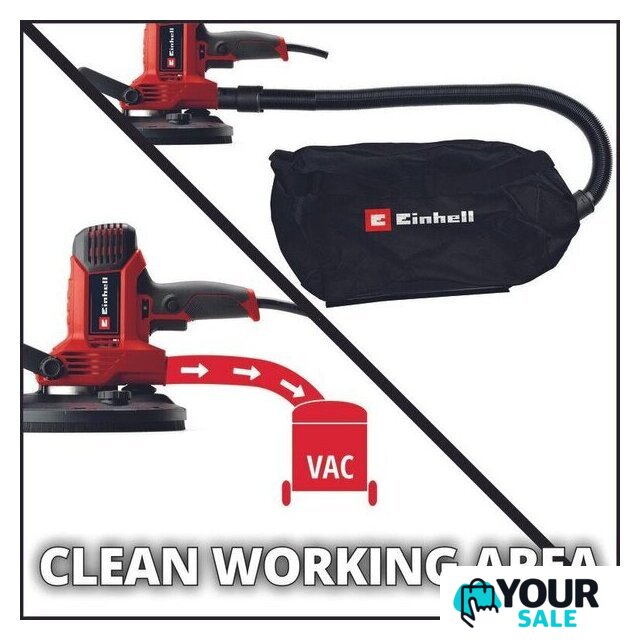 Шлифмашина для стен и потолков Einhell TC-DWS 225 4259945 - Изображение №10 — Интернет-магазин Your Sale