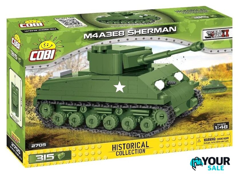 Конструктор Cobi World War II 2705 M4A3E8 Sherman - Изображение №1 — Интернет-магазин Your Sale