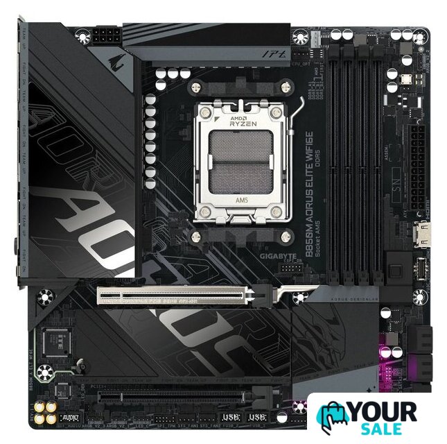Материнская плата Gigabyte B850M Aorus Elite WiFi6E (rev. 1.0) - Изображение №1 — Интернет-магазин Your Sale