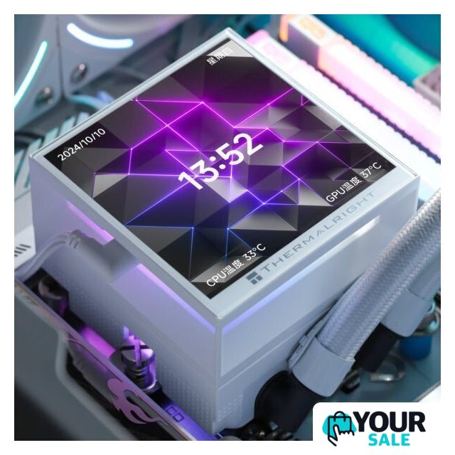 Система жидкостного охлаждения для процессора Thermalright Hyper Vision 360 UB ARGB (белый) - Изображение №9 — Интернет-магазин Your Sale