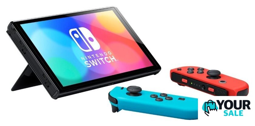 Игровая приставка Nintendo Switch OLED (черный, с неоновыми Joy-Con) - Изображение №5 — Интернет-магазин Your Sale