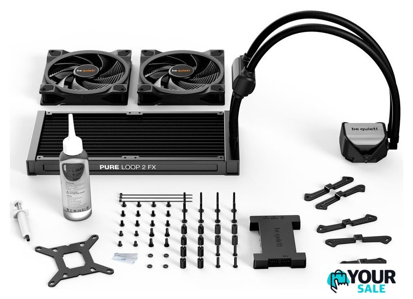 Система жидкостного охлаждения для процессора be quiet! Pure Loop 2 FX 280mm BW014 - Изображение №5 — Интернет-магазин Your Sale