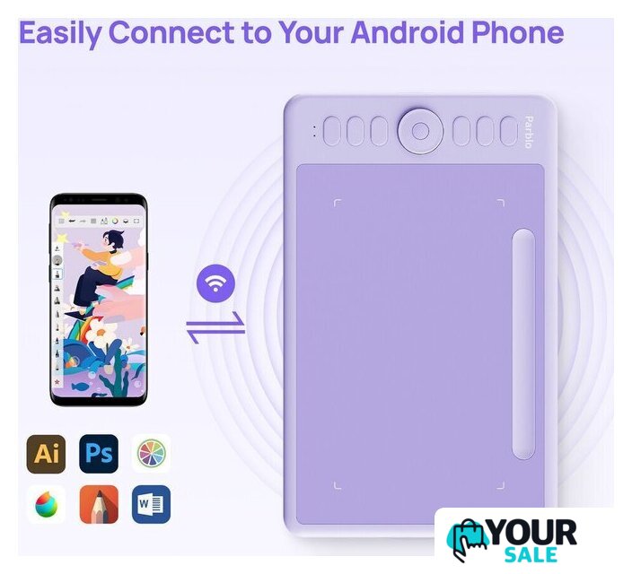Графический планшет Parblo Intangbo SW (черный) - Изображение №7 — Интернет-магазин Your Sale