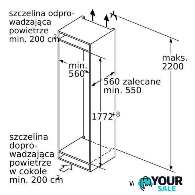 Однокамерный холодильник Siemens iQ500 KI82LADE0 - Изображение №8 — Интернет-магазин Your Sale