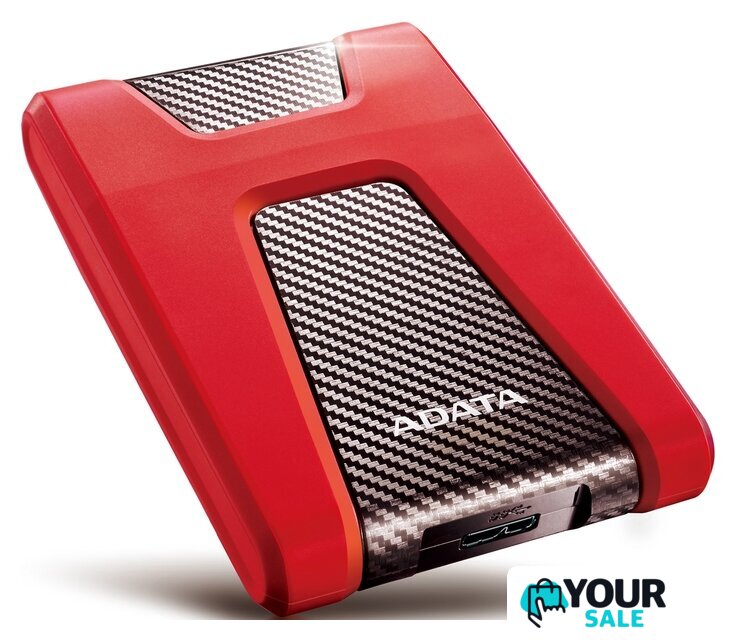 Внешний накопитель ADATA DashDrive Durable HD650 AHD650-1TU31-CRD 1TB (красный) - Изображение №2 — Интернет-магазин Your Sale
