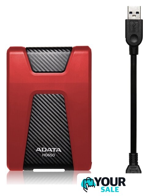 Внешний накопитель ADATA DashDrive Durable HD650 AHD650-1TU31-CRD 1TB (красный) - Изображение №6 — Интернет-магазин Your Sale