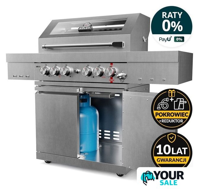 Газовый гриль для дачи Koler Krone S3 Silver KK-S3/S - Изображение №2 — Интернет-магазин Your Sale