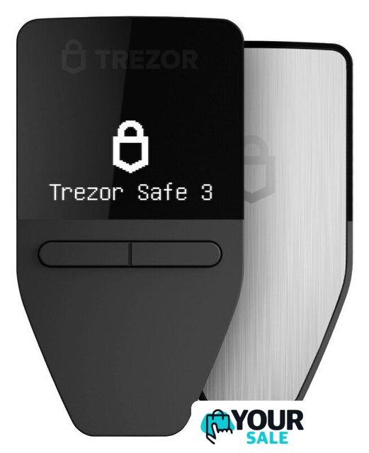 Аппаратный криптокошелек Trezor Safe 3 (серебристый) - Изображение №1 — Интернет-магазин Your Sale