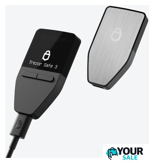 Аппаратный криптокошелек Trezor Safe 3 (серебристый) - Изображение №2 — Интернет-магазин Your Sale