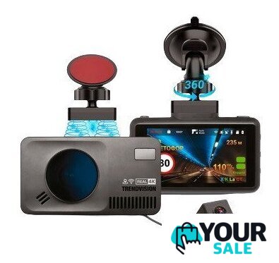 Видеорегистратор-радар детектор-GPS информатор (3в1) TrendVision DriveCam Real 4K Signature LNA 2CH - Изображение №1 — Интернет-магазин Your Sale