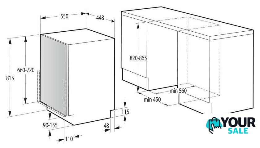 Встраиваемая посудомоечная машина Gorenje GV561D11 - Изображение №5 — Интернет-магазин Your Sale