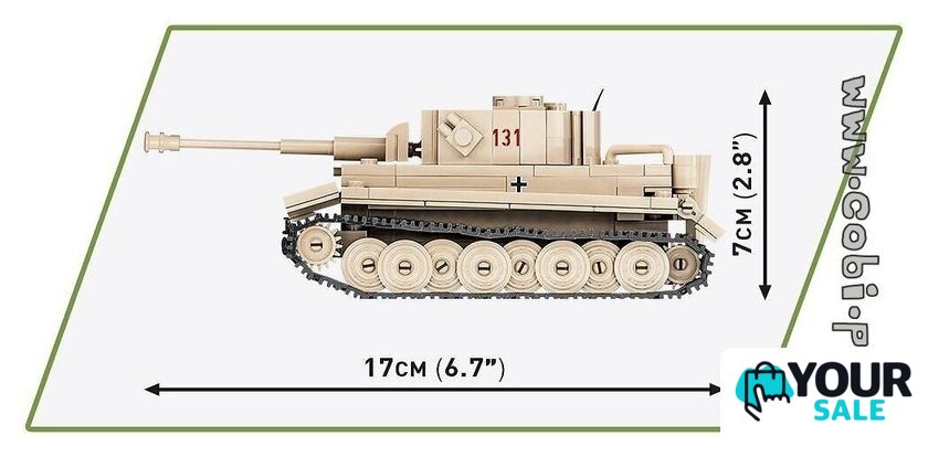 Конструктор Cobi World War II 2710 PzKpfw VI Tiger 131 - Изображение №3 — Интернет-магазин Your Sale