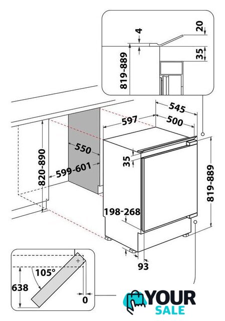 Однокамерный холодильник Whirlpool WBUF011 - Изображение №5 — Интернет-магазин Your Sale