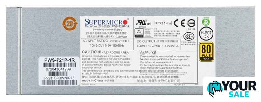 Блок питания Supermicro PWS-721P-1R - Изображение №3 — Интернет-магазин Your Sale