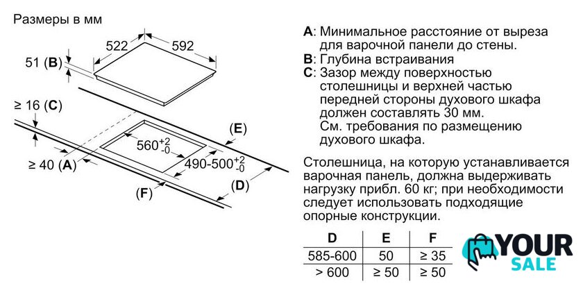 Варочная панель Bosch PUE611BB5E - Изображение №5 — Интернет-магазин Your Sale