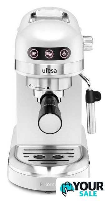 Рожковая кофеварка Ufesa Palermo White - Изображение №1 — Интернет-магазин Your Sale