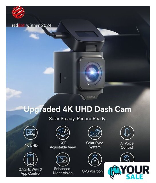 Видеорегистратор Baseus Dash Cam 4K BS-CM035 Cosmic Black C0119804 - Изображение №14 — Интернет-магазин Your Sale