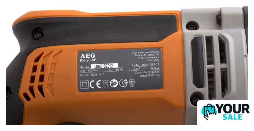 Перфоратор AEG Powertools KH 26 XE - Изображение №11 — Интернет-магазин Your Sale