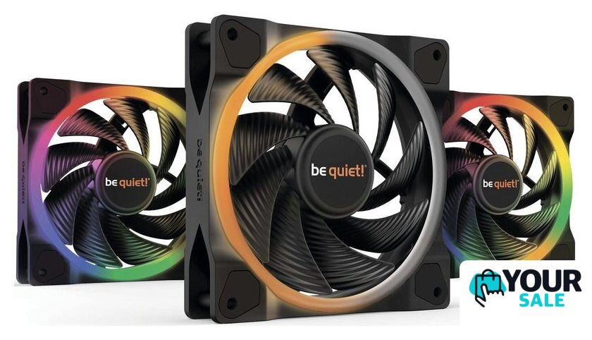 Комплект вентиляторов для корпуса с контроллером be quiet! Light Wings 120mm PWM High-Speed Triple-Pack BL077 - Изображение №1 — Интернет-магазин Your Sale