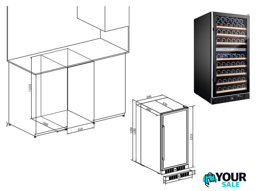Винный шкаф Temptech WP120DCB - Изображение №9 — Интернет-магазин Your Sale