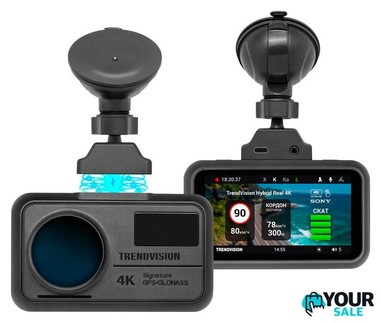 Видеорегистратор-радар детектор-GPS информатор (3в1) TrendVision Hybrid Signature Real 4K - Изображение №1 — Интернет-магазин Your Sale