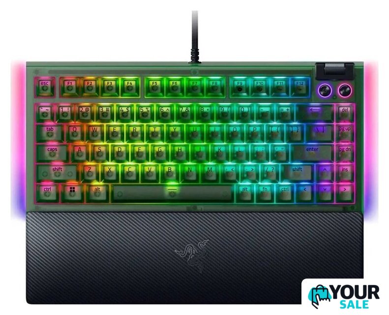 Клавиатура Razer BlackWidow V4 75% Phantom Edition (зеленый, нет кириллицы) - Изображение №1 — Интернет-магазин Your Sale