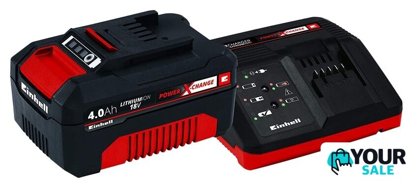 Аккумулятор с зарядным устройством Einhell Power X-Change 4512042 (18В/4 Ah + 18В) - Изображение №1 — Интернет-магазин Your Sale